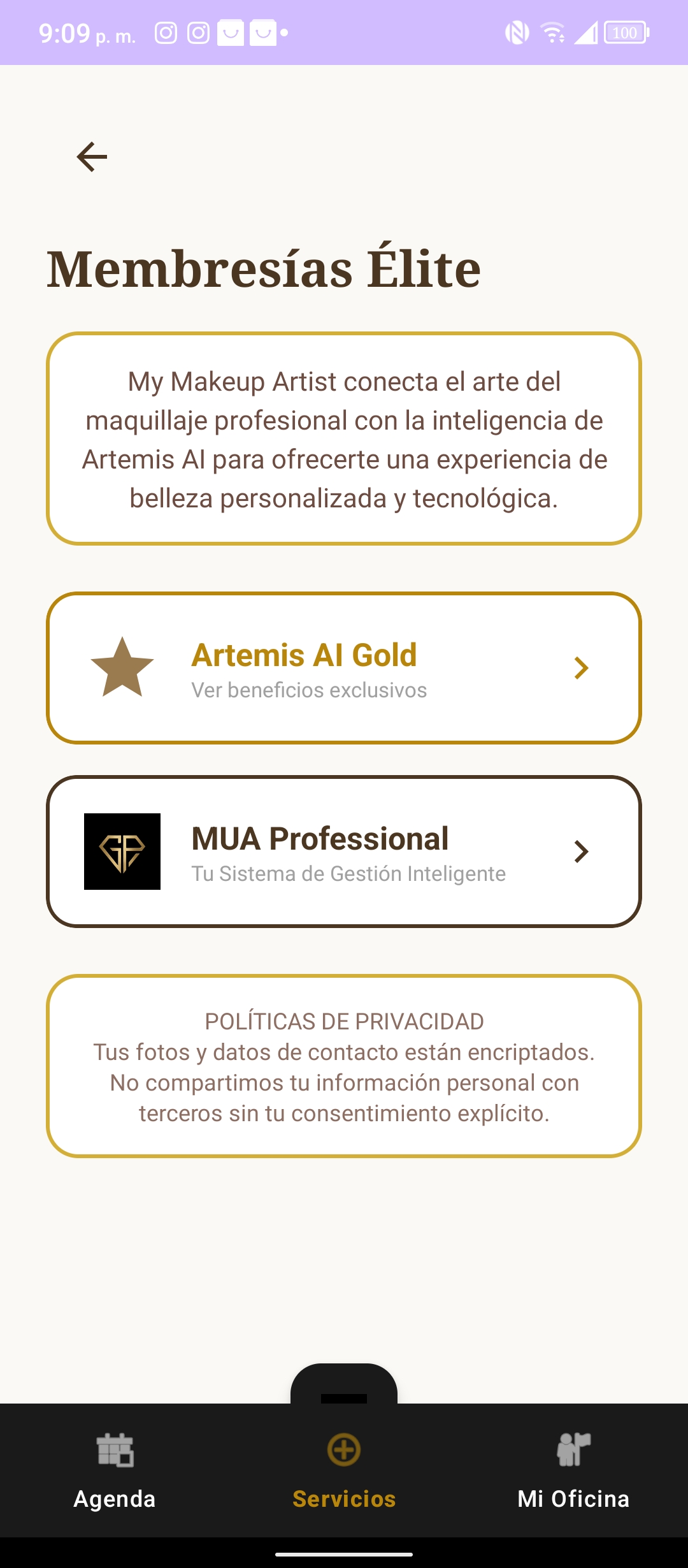 Membresías Configuración